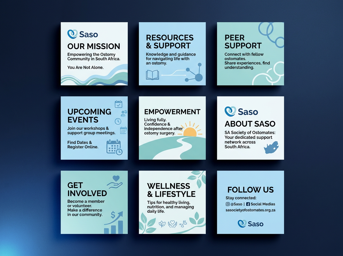 Social media campaign design system for SA Society of Ostomates